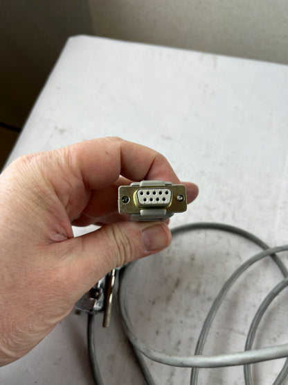 RS232 DB9 Female to Female Serial Cable Industrial Grey Used Spare Unit