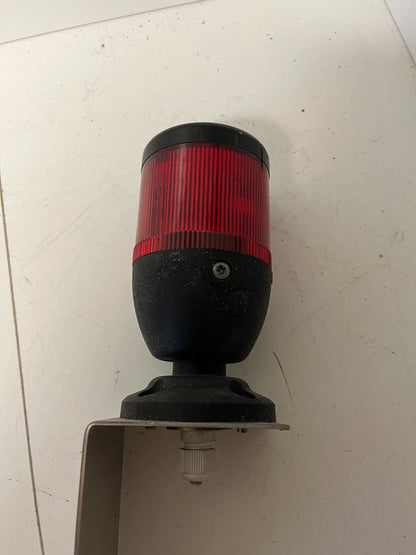Industrial Signal Light Red Beacon Alarm PLC FEJL 24V w/ Mounting Bracket