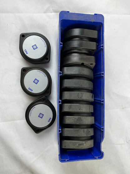 NG Bearing Ø25 mm Flange Covers / Housings Lot of 13 Used Spare Parts
