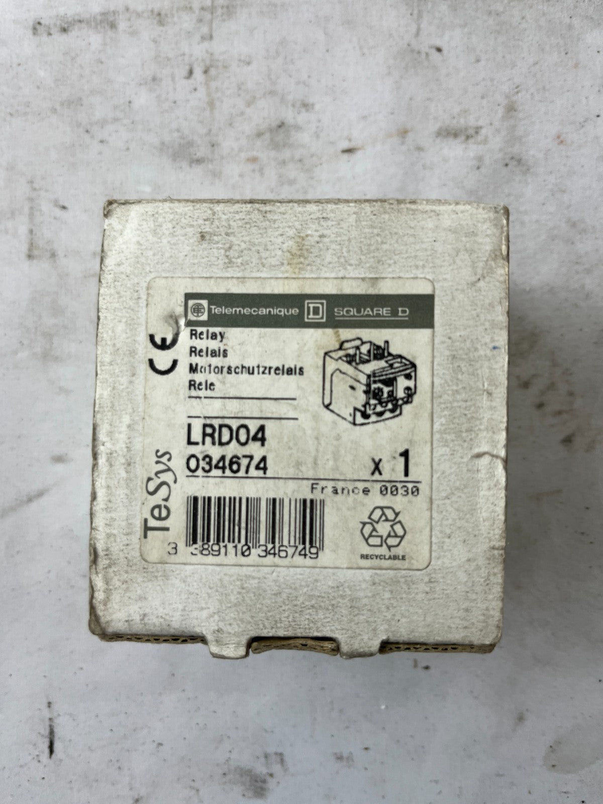 Schneider Electric TeSys LRD04 0.4–0.63A Thermal Overload Relay New in Box