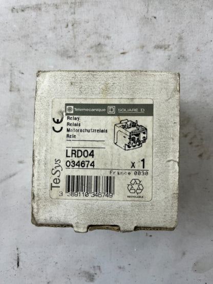 Schneider Electric TeSys LRD04 0.4–0.63A Thermal Overload Relay New in Box