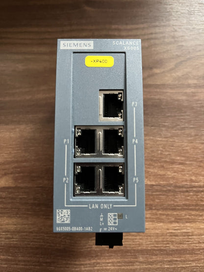 Siemens Scalance XB005 6GK5005-0BA00-1AB2 5-Port Industrial Ethernet Switch