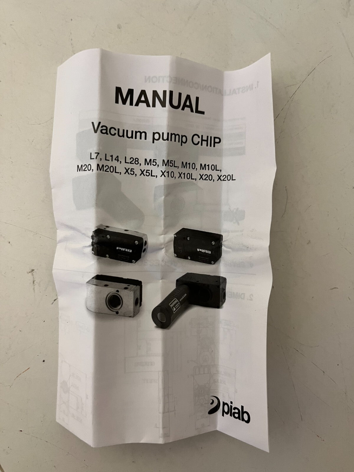 Piab Vacuum Pump CHIP Mini M5 M5A6-AN 96-85°C New in Box - Never Used