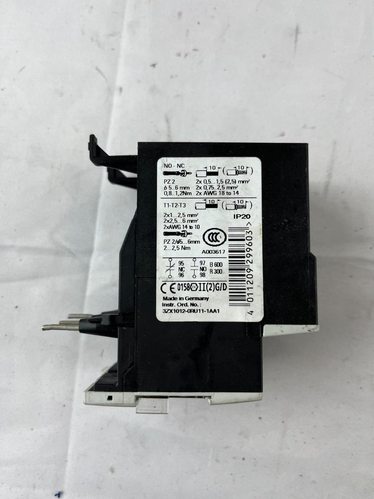 Siemens SIRIUS 3RU1126-4BB0 Thermal Overload Relay 14–20A Class 10 Used