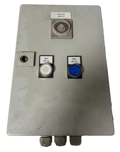 Industrial Control Panel w/ Omron H3CR Timer, Hager ERC216, Rittal Enclosure