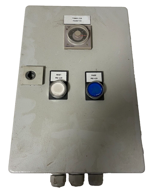 Industrial Control Panel w/ Omron H3CR Timer, Hager ERC216, Rittal Enclosure