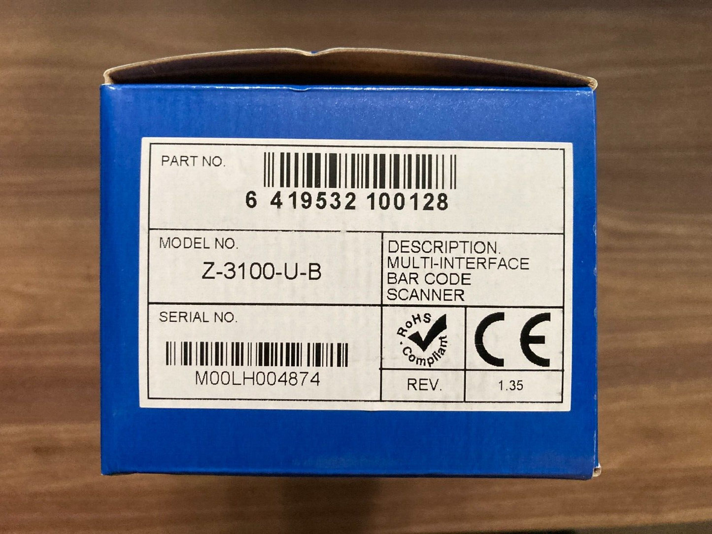 ZEBEX Z-3100 middle-range handheld CCD USB Handheld Barcode Scanner USED WORKING