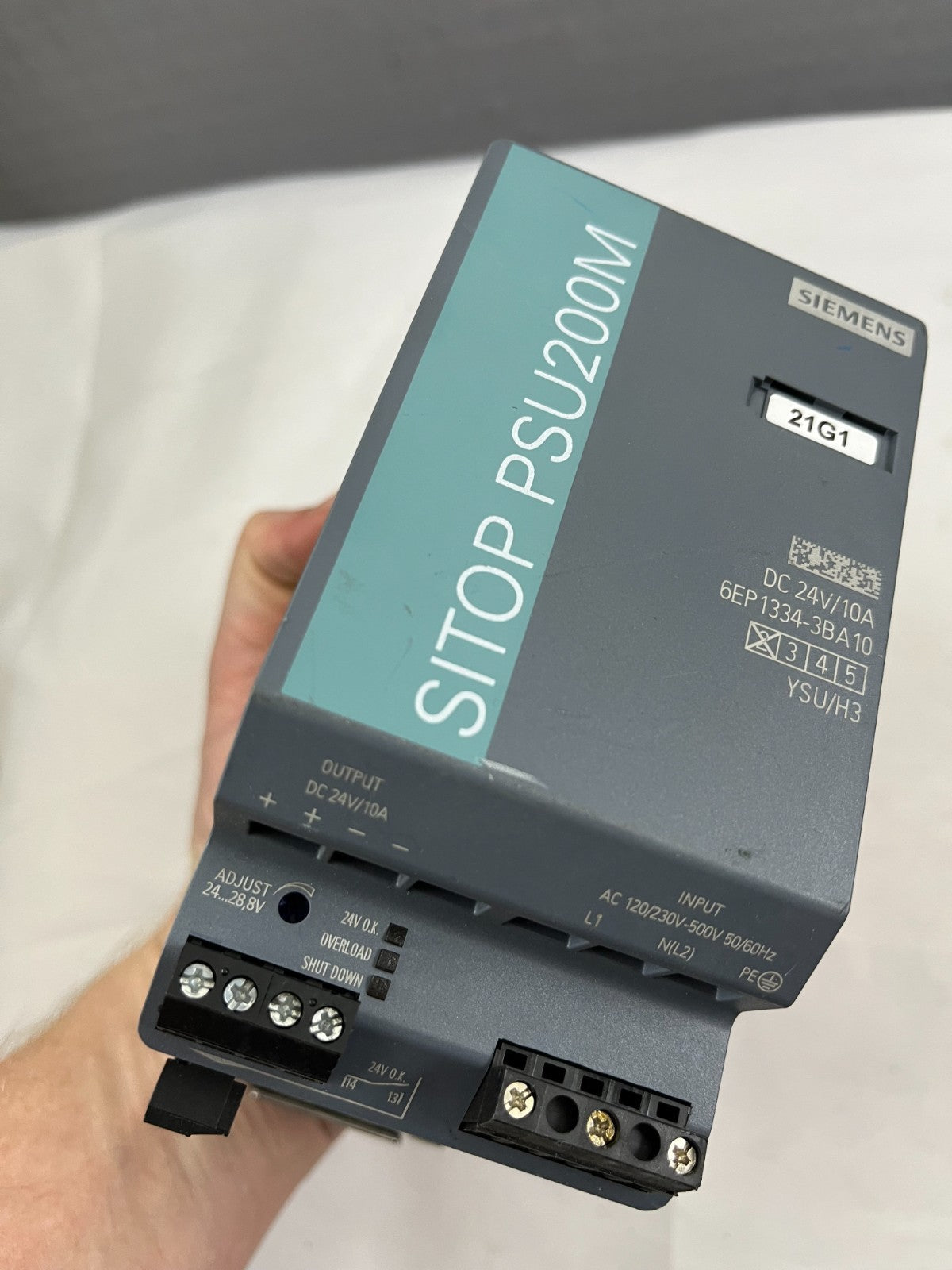 Siemens SITOP PSU200M Power Supply 6EP1334-3BA10 | 24V 10A Modular DIN Rail Used
