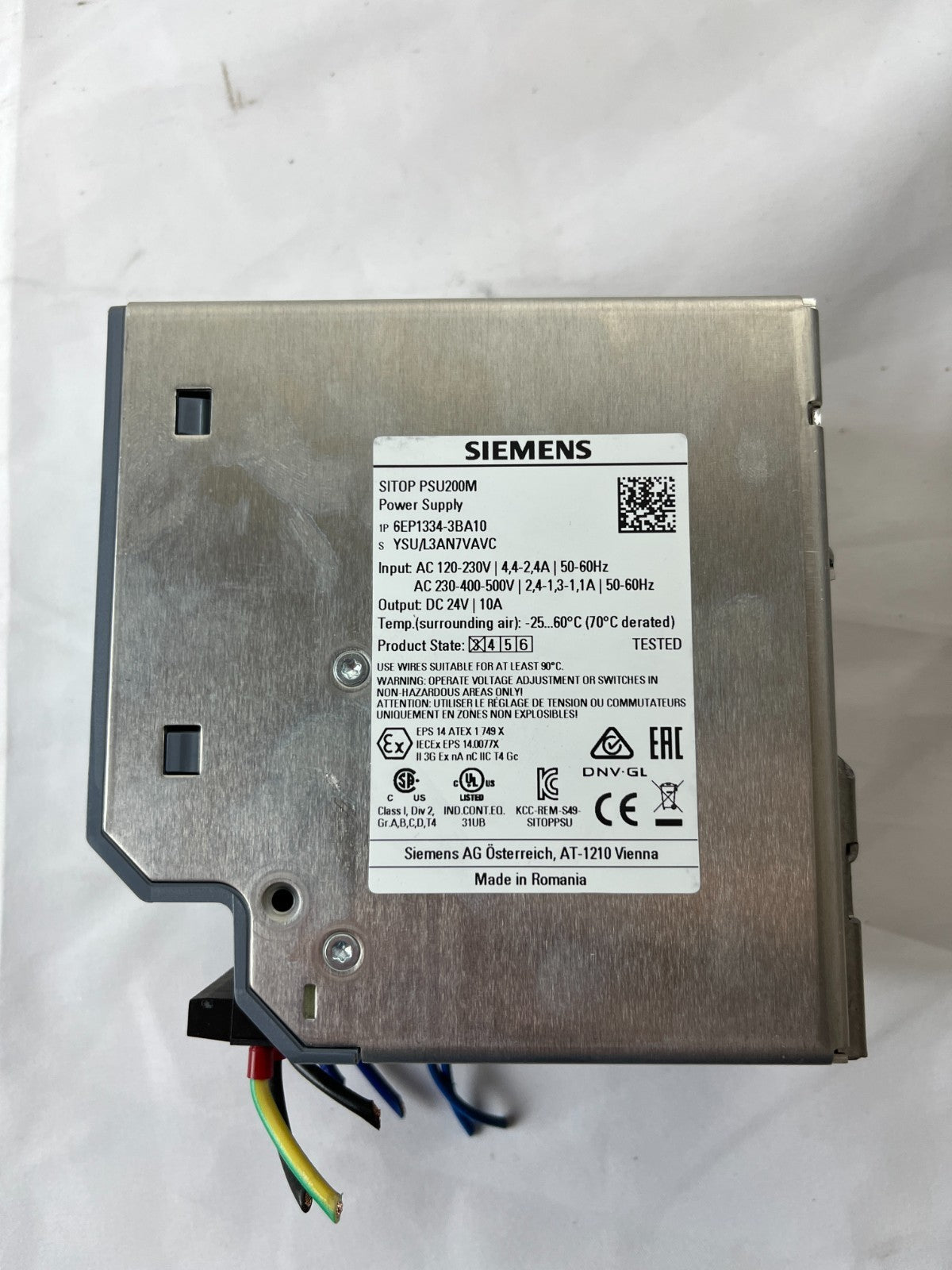 Siemens SITOP PSU200M 6EP1334-3BA10 24V 10A Power Supply Tested Used Spare Unit