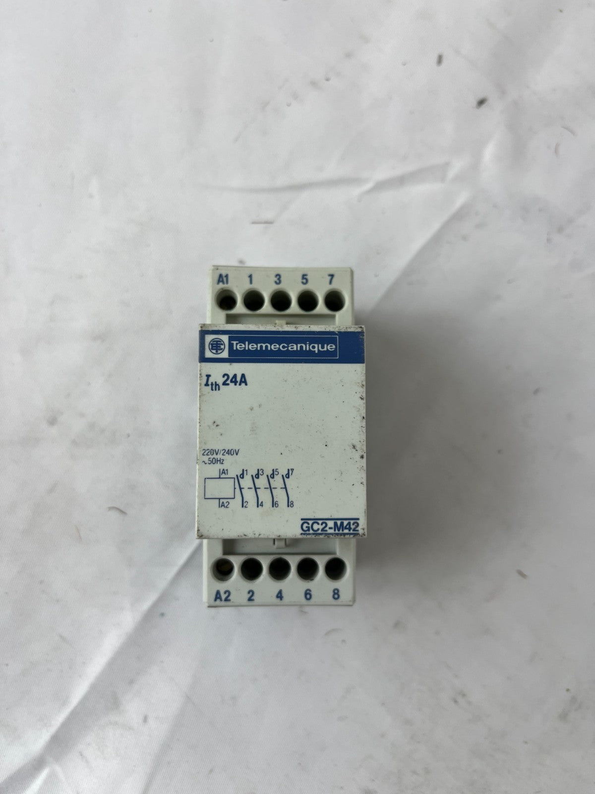 Telemecanique GC2-M42 Contactor 24A 230V Coil 4P DIN Rail Used Spare Unit