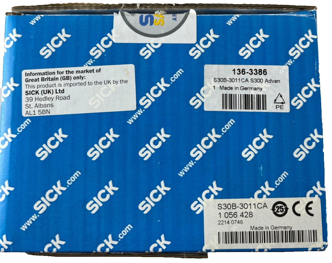 SICK S30B-3011CA S300 Advanced Safety Laser Scanner 3 m 270° New in Box