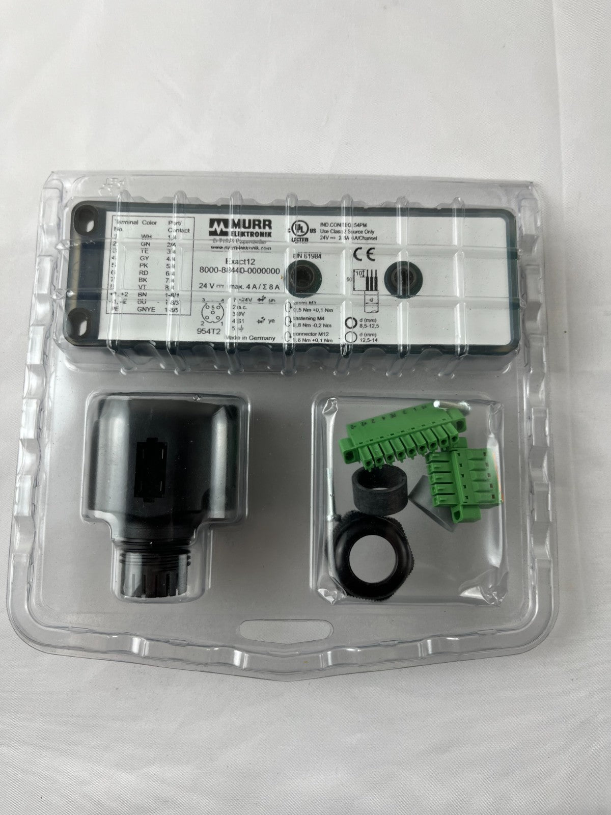 Murr Elektronik 8000-88440-0000000 Exact12 M12 Distribution Box 8×M12 4-Pin 24V