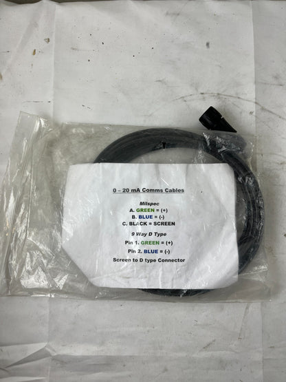 0–20 Ma Db9 9‑Way D‑Type Comms Cable Milspec New 1 Piece Spare Unit