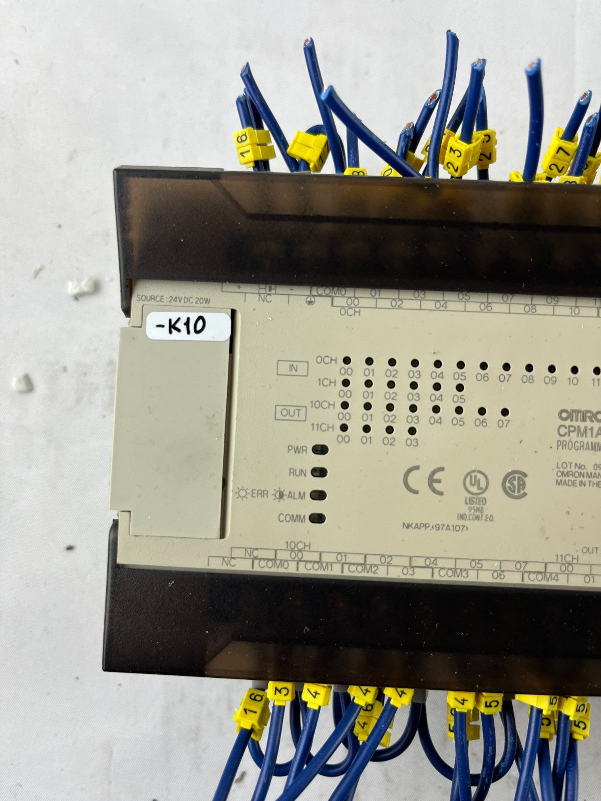 Omron CPM1A-30CDR-D-V1 PLC Controller 24VDC 30 I/O Relay Output Used Spare Unit