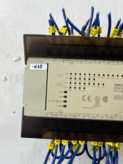 Omron CPM1A-30CDR-D-V1 PLC Controller 24VDC 30 I/O Relay Output Used Spare Unit