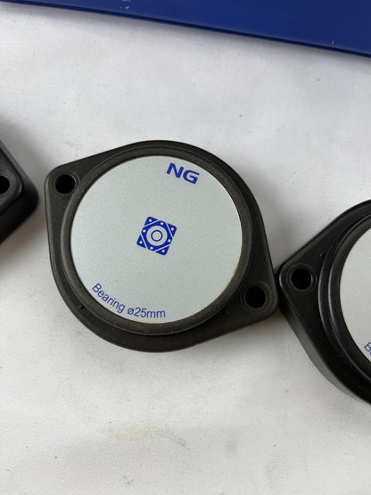 NG Bearing Ø25 mm Flange Covers / Housings Lot of 13 Used Spare Parts