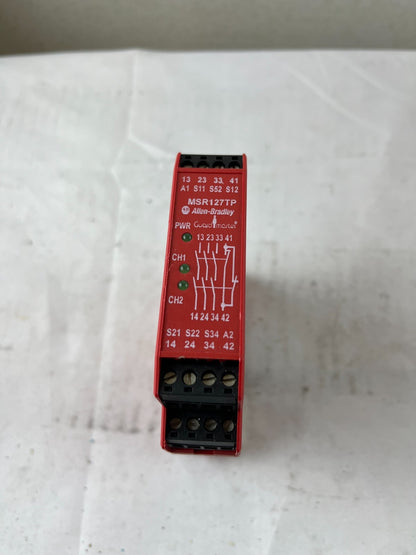 Allen Bradley Guardmaster MSR127TP 440R‑N23130 Safety Relay 230VAC 3NO+1NC USED