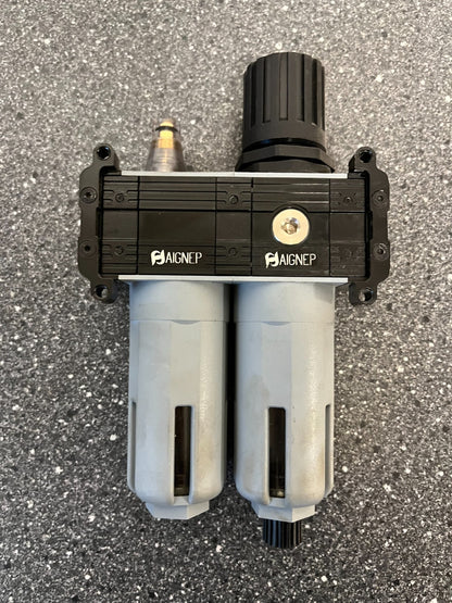 Aignep Pneumatic Filter Regulator Assembly, Cod. T100103231100, 1/4" NPT 0-8 Bar