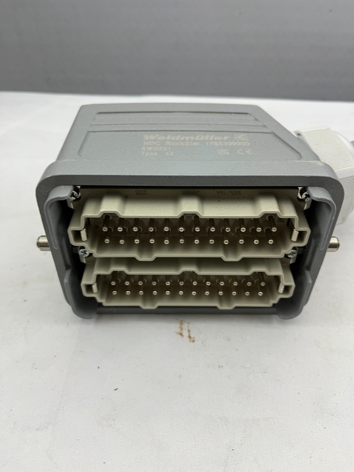 Weidmüller HDC RockStar 1788300000 Heavy Duty Connector, 2x 48-Pin, IP65 Used