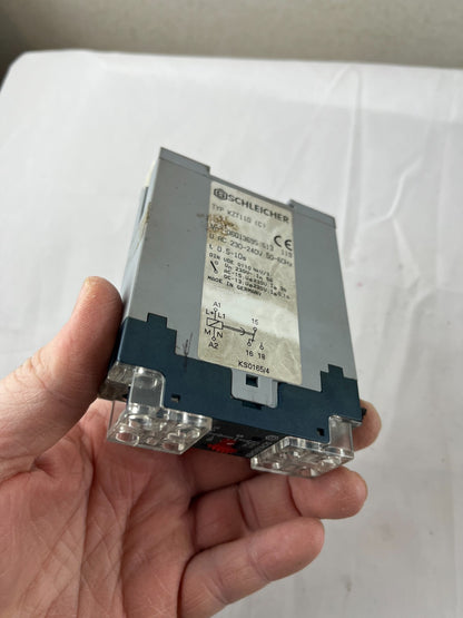 Schleicher KZT110 (C) Time Delay Relay 230-240V 0.5-10s 06013695 Germany NEW