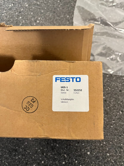 Festo UOS-1 Silencer, Schalldämpfer 552252 E243 - New in Box, 10 bar / 145 psi