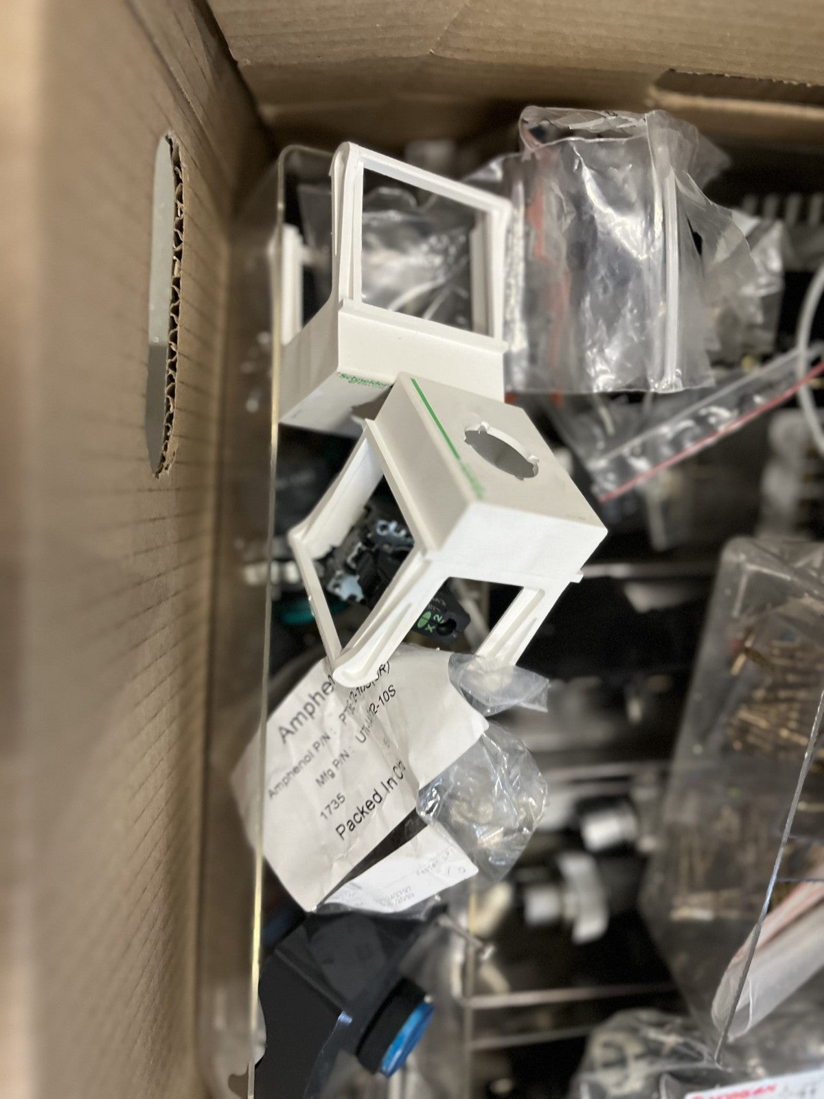 Mixed Industrial Automation Components Connectors Relays Terminal Blocks Lot