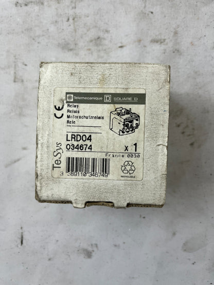 Schneider Electric TeSys LRD04 0.4–0.63A Thermal Overload Relay New in Box