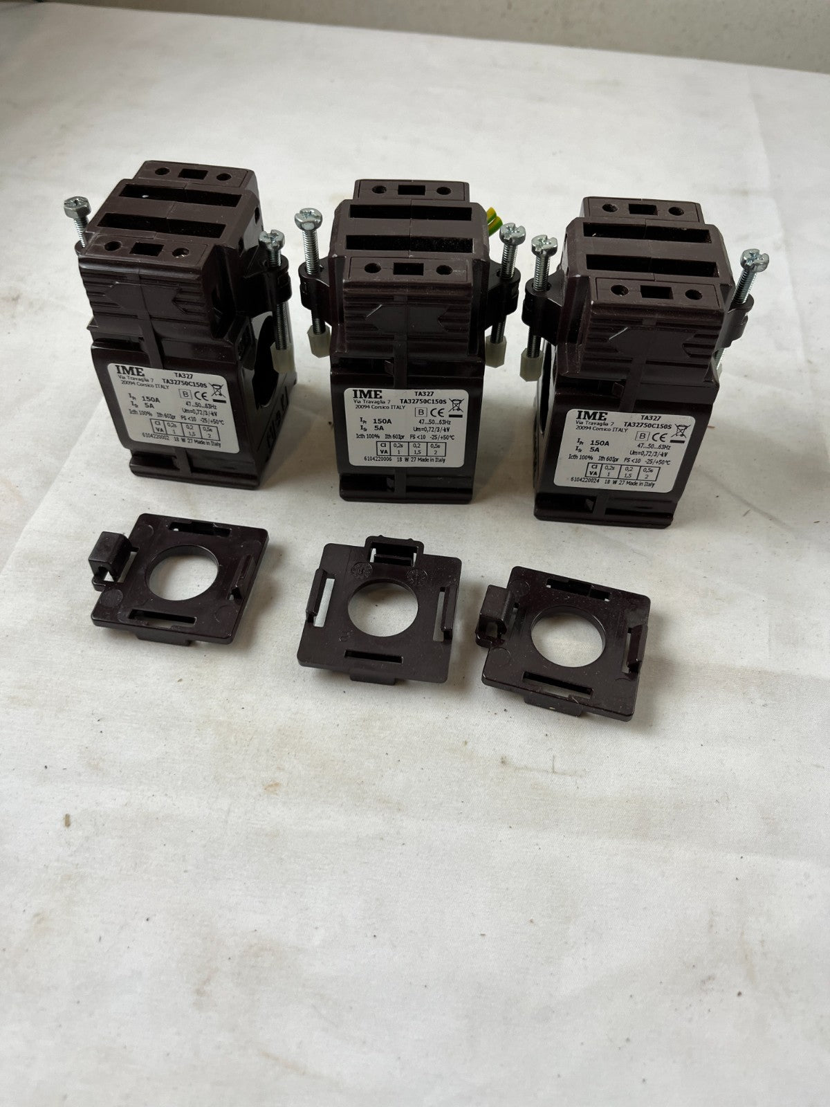 IME TA327 TA32750C150S Current Transformer 150/5A Class 0.2S Lot of 3 Used Spare