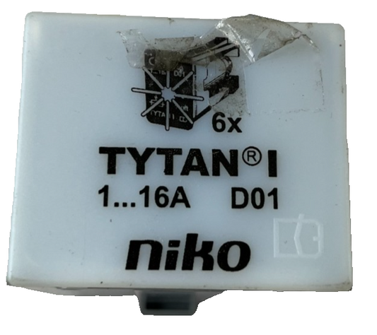 Niko Tytan I D01 Fuse Holder Insert 1-16A Module Industrial Spare New Unit