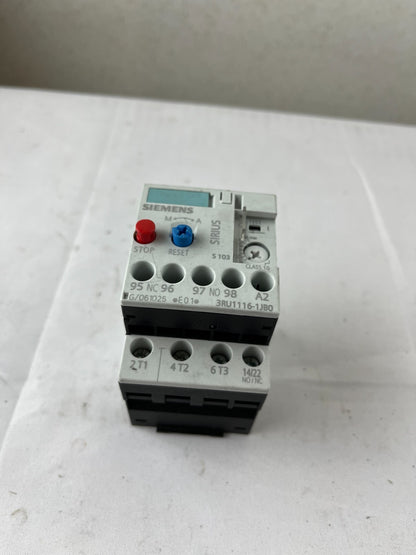 Siemens SIRIUS 3RU1116-1JB0 Thermal Overload Relay 7–10A Class 10 Used Spare