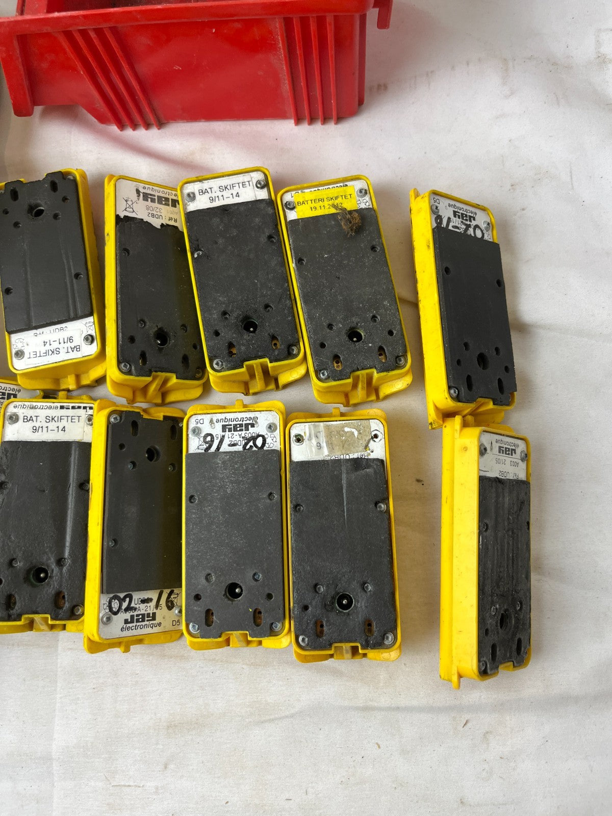 JAY Electronique UDB2 Batteries & Crane Remote Control Parts Repair Lot AS IS