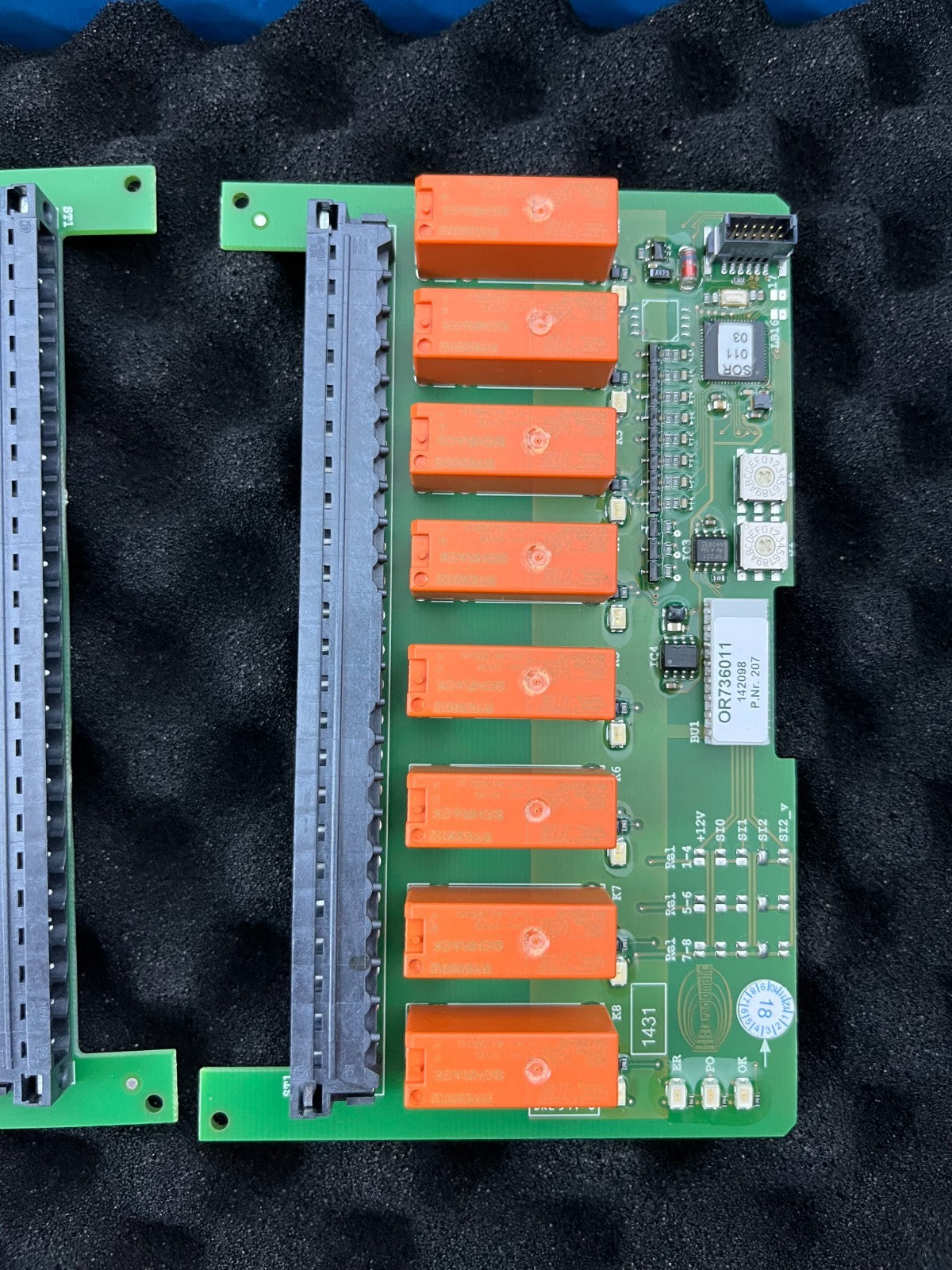HBC Radiomatic OR736011 Relay PCB CORTRONIC HKM 50-TVS (2x) New Industrial Spare