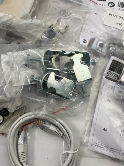Rittal Enclosure Hardware Bundle New: Mounting Kits, Keyboard Tray, Brackets Etc