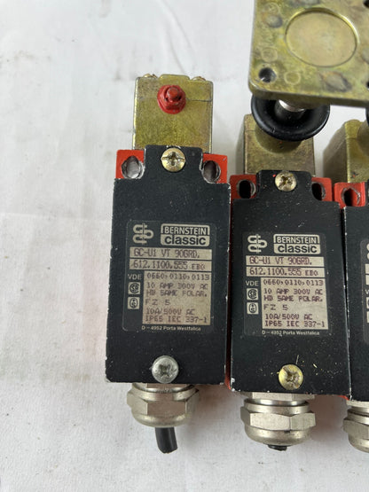 LOT 3x Bernstein Classic GC-U1 VT 3068D Safety Limit Switches USED Germany