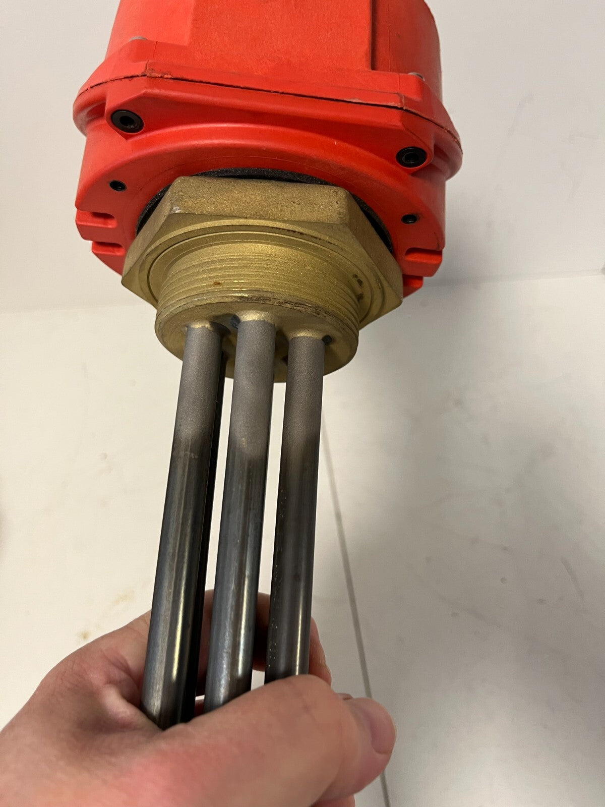 Newtronic 3kW Immersion Heater 230/400V Industrial Water Oil Brass Head New