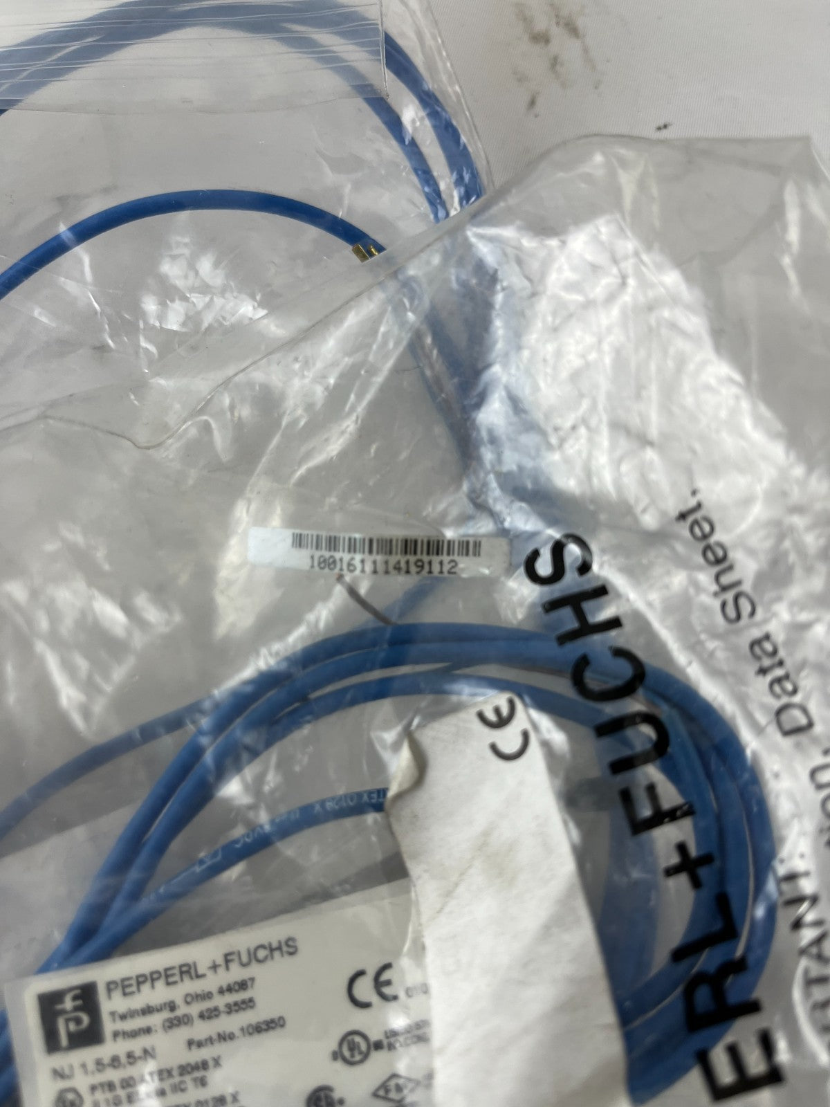 Pepperl+Fuchs NJ1.5-6.5-N Inductive Proximity Sensor 10–30 VDC New Spare