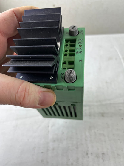 Phoenix Contact CM 62-PS-230AC/24DC/1 DIN Rail Power Supply 24VDC 0.9A Used