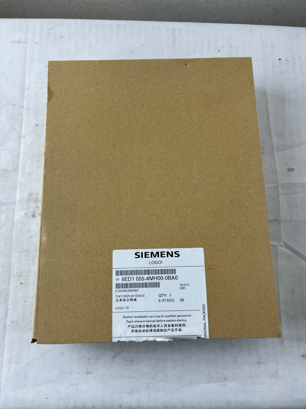 Siemens LOGO! TD Text Display 6ED1 055-4MH00-0BA0 with Mounting Accessories New