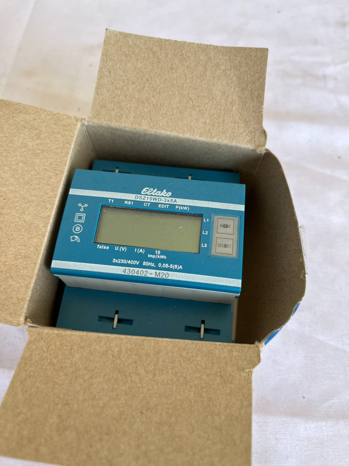 Eltako DSZ15WD-3x5A MID 3-Phase Energy Meter 3x230/400V New Spare Unit