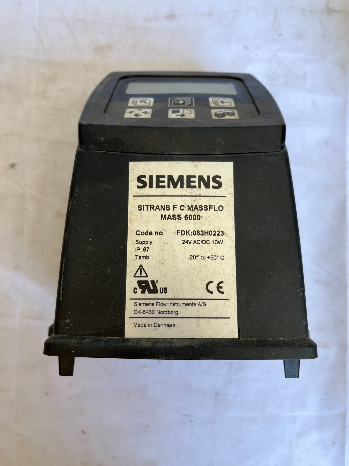 Siemens Sitrans F C MASS 6000 Massflo FDK:083H0223 DeviceNet Parts SOLD AS IS
