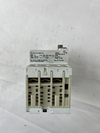 Allen‑Bradley 140-MN-0040 Manual Motor Starter 0.25–0.40A 3‑Pole Used Spare