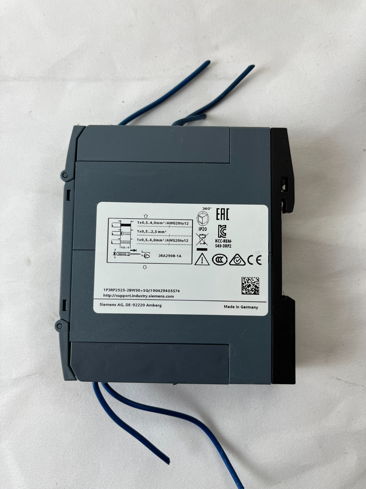 Siemens SIRIUS 3RP2525-2BW30 Time Relay On Delay 12-240V AC/DC Used Spare