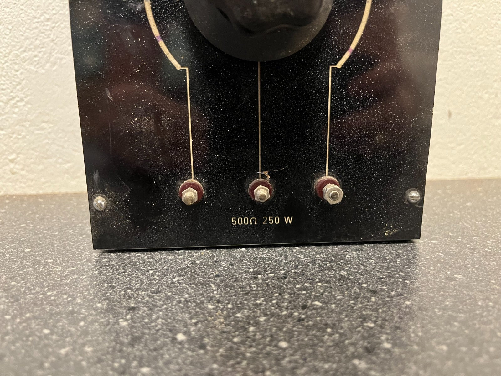 Vintage Rotary Rheostat 0.7 Amp 500 Ohm 250W - Bakelite Knob - Used