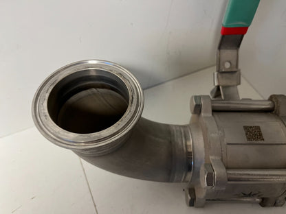 Stainless Steel Ball Valve DN50 PN63 MARS 90° Elbow Used PN 63 -40°C to +245°C