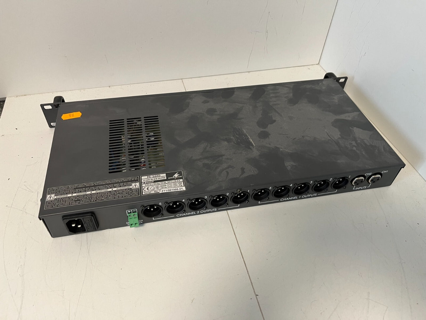 Monacor PA-24AD 10-Way PA Line Splitter Rackmount - Tested & Working