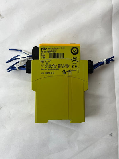 Pilz 787585 PZE X4P Safety Relay Contact Expander 24VDC 4n/o Used Working Spare