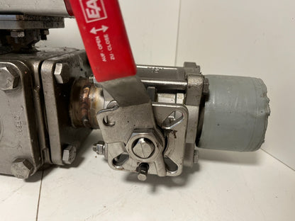 END-Armaturen ZD311567 DN50 Ball Valve Pneumatic Actuator Airtec Solenoid Used