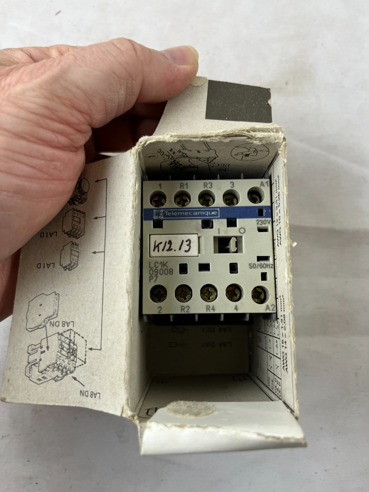 Telemecanique LC1D1210M7 Contactor 25A 5.5kW 3-Pole 220–240V AC Coil New In Box