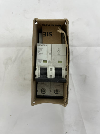 Siemens 5SY6 501-7 MCB Miniature Circuit Breaker 1+N C1 230V New Unused Germany