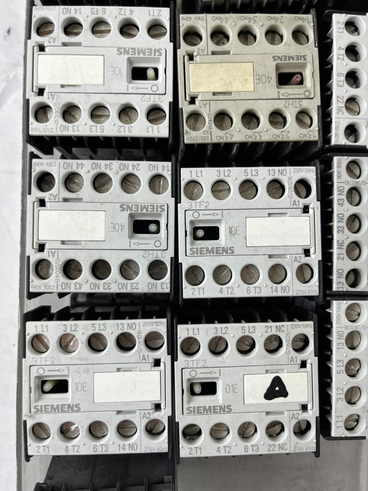 Siemens SIRIUS Contactor Relay Lot 13pcs 3TF2001 3TH2040 3TH Series Mixed Used